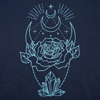 Crystal Rose Mystic Moon and Crystals Design