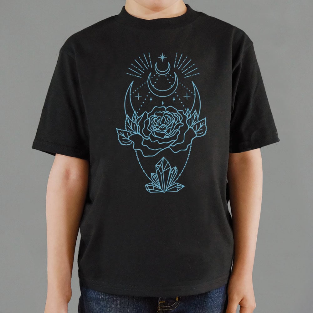 Crystal Rose Mystic Moon and Crystals Design