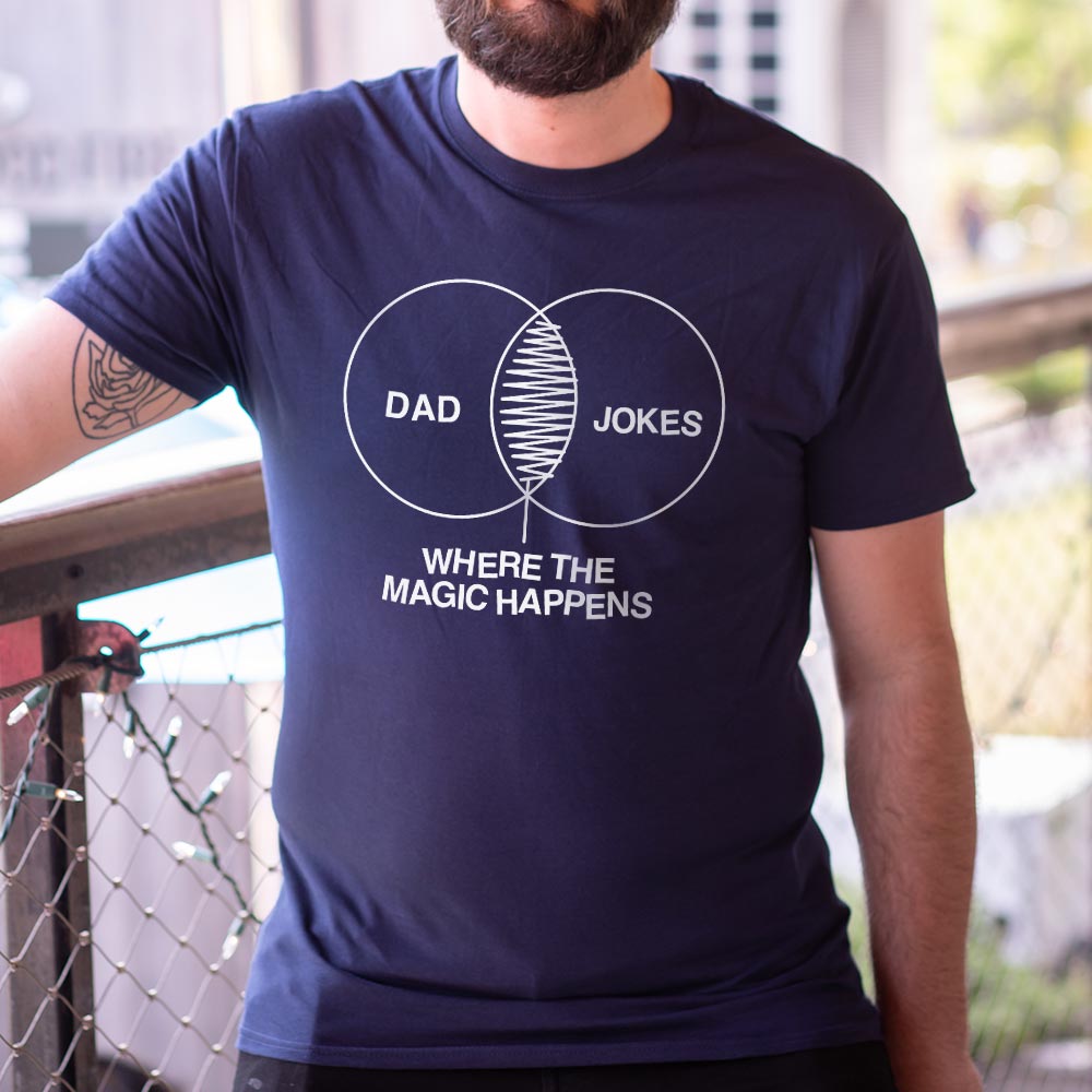 Dad Joke Magic Venn Diagram. Where the Magic Happens