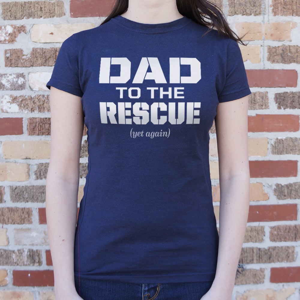 Dad To The Rescue Superhero Dad Design