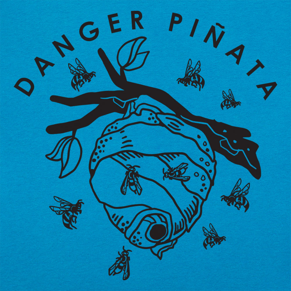 Danger Pi帽ata Bee Hive on Tree Branch