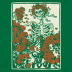 Dead and Roses Skeleton Retro Graphic