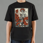 Dead and Roses Skeleton Retro Graphic