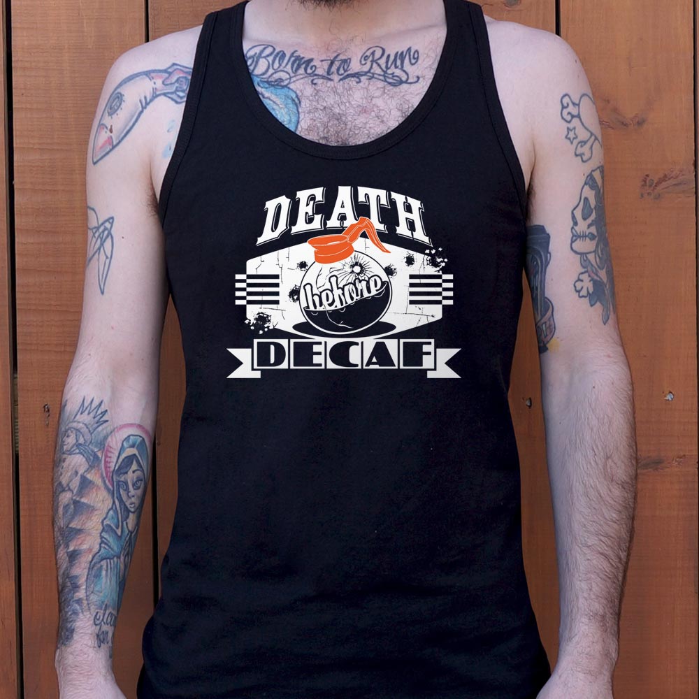 Death Before Decaf Coffee Pot Design