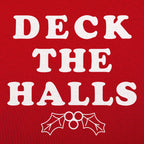 Deck The Halls Christmas Holly Graphic