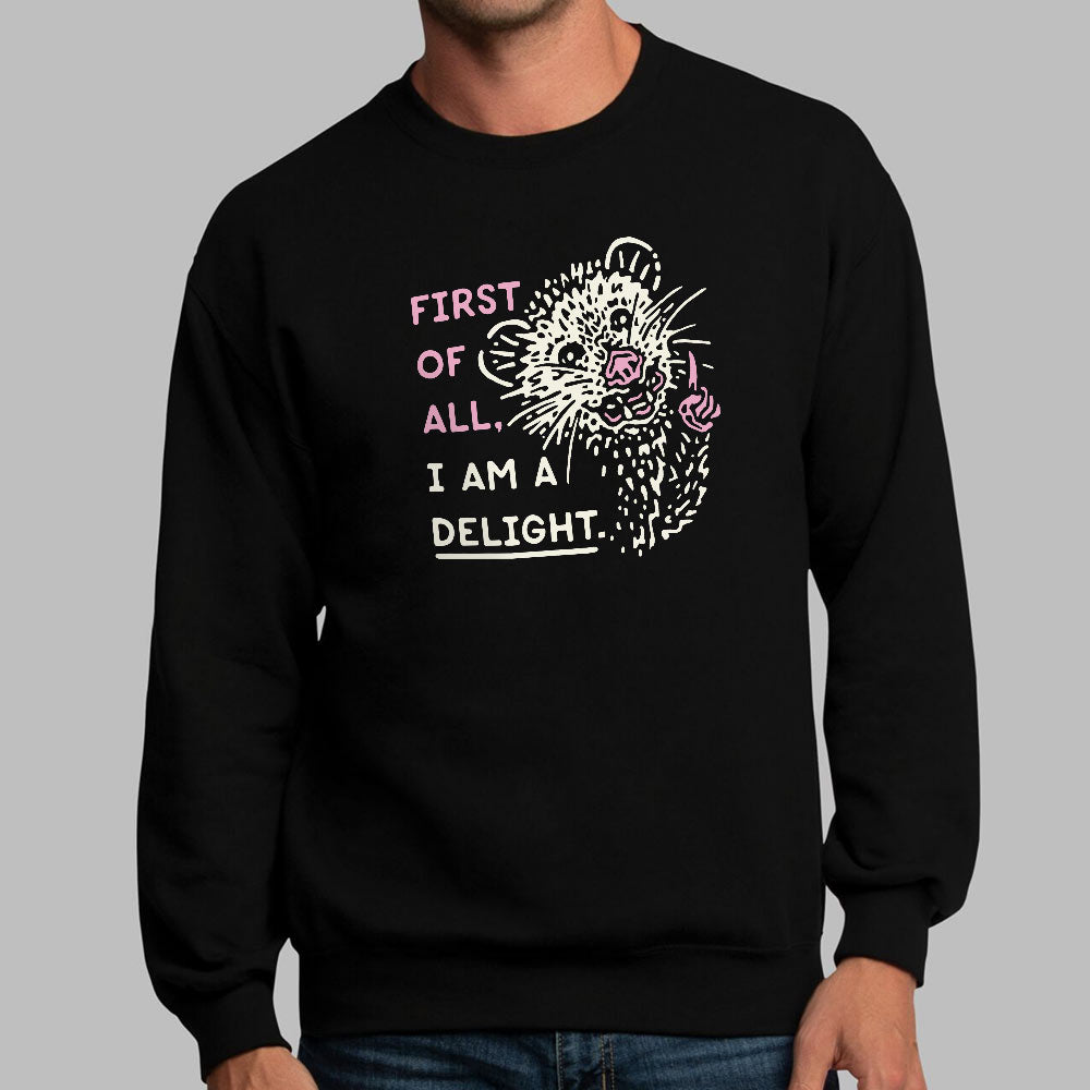 Possum Saying First of All I Am a Delight