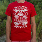 Ugly Dinosaur Sweater Pattern T-Rex and Triceratops