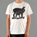 Doe And Fawn Deer Mother and Baby Graphic