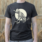Skeleton Dog Chewing Bone Graphic