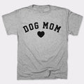 Dog Mom with Heart Varsity Text