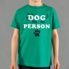 Dog Person with Hand Drawn Dog and Paw Print