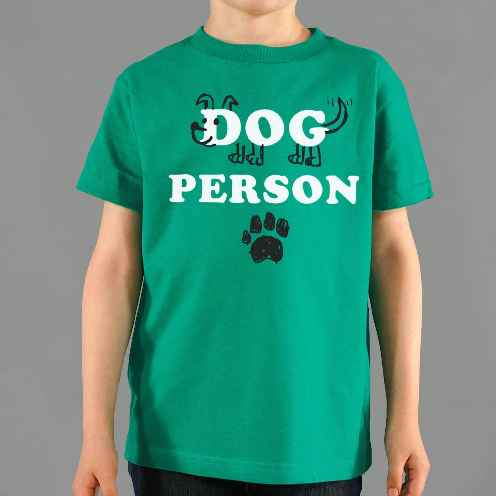 Dog Person with Hand Drawn Dog and Paw Print