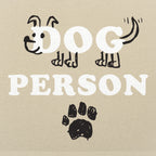 Dog Person with Hand Drawn Dog and Paw Print
