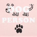 Dog Person with Hand Drawn Dog and Paw Print