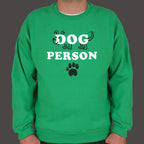 Dog Person with Hand Drawn Dog and Paw Print