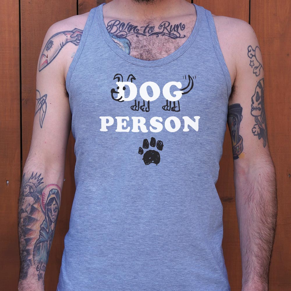 Dog Person with Hand Drawn Dog and Paw Print