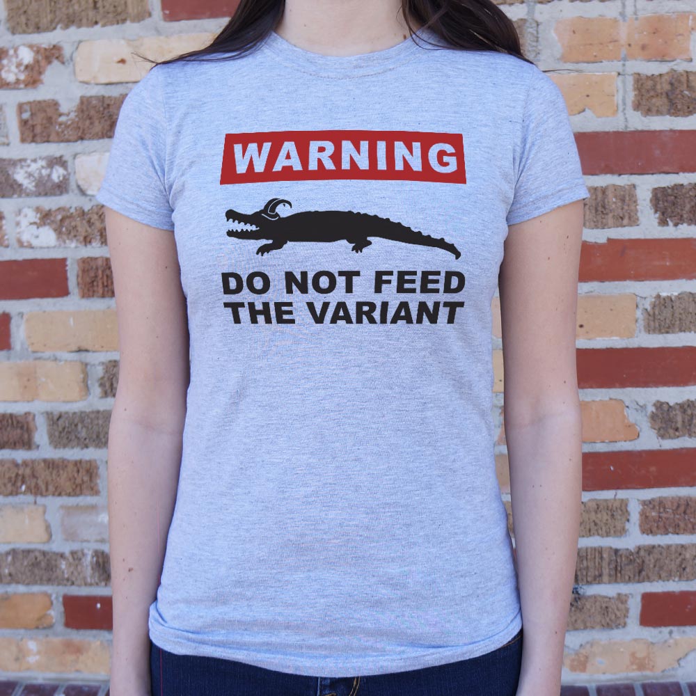 Do Not Feed the Variant Alligator Warning Sign