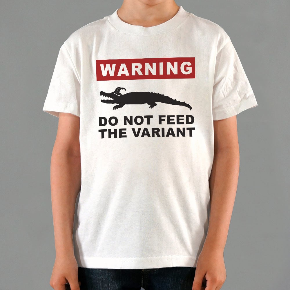 Do Not Feed the Variant Alligator Warning Sign