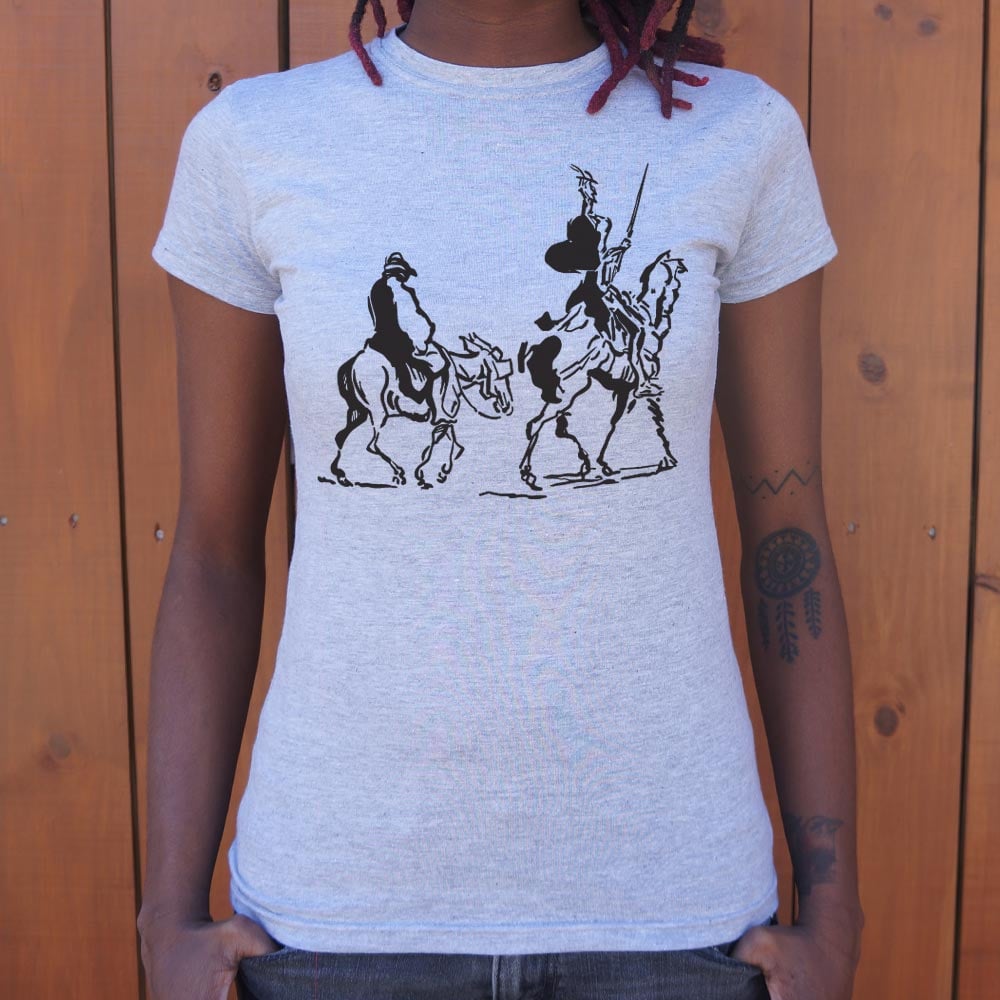 Don Quixote and Sancho Panza on Horseback
