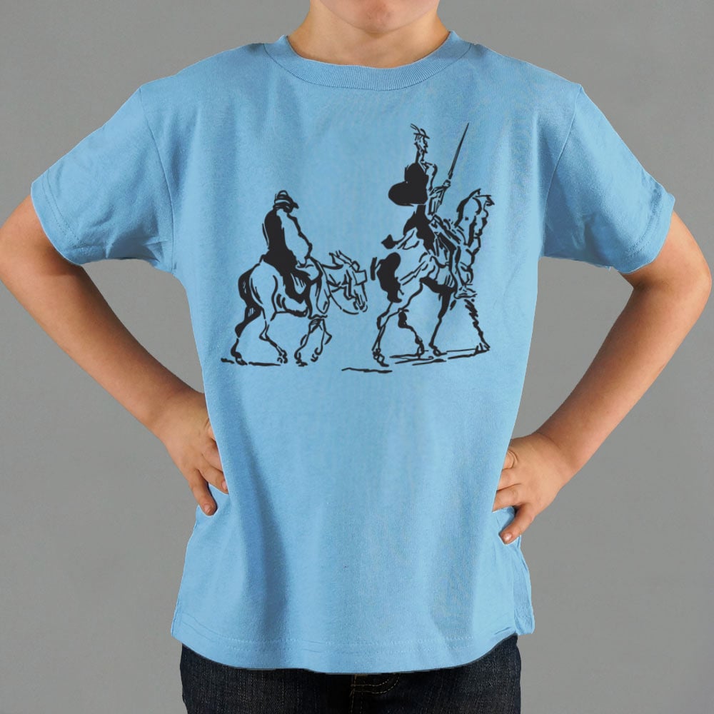 Don Quixote and Sancho Panza on Horseback