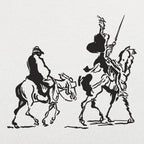 Don Quixote and Sancho Panza on Horseback