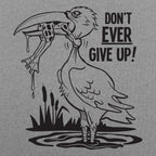 Don't Ever Give Up Stork Eating Frog