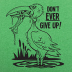 Don't Ever Give Up Stork Eating Frog