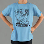 Don't Ever Give Up Stork Eating Frog