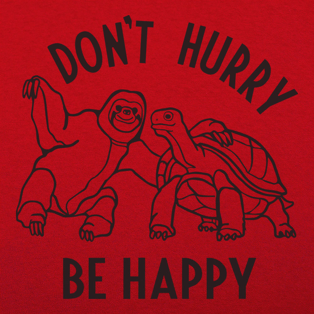 Don't Hurry Be Happy - Sloth and Tortoise