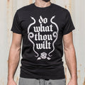 Do What Thou Wilt Twin Snakes and Rose Gothic Quote