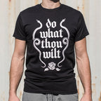 Do What Thou Wilt Twin Snakes and Rose Gothic Quote