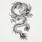 Dragon Tattoo Japanese Style Graphic