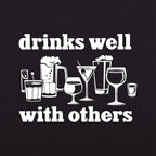 Drinks Well With Others Beer Wine and Cocktail Glasses