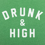 Drunk and High Varsity Letter Print