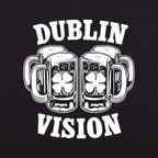 Dublin Vision Double Beer Mugs with Shamrocks