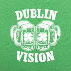 Dublin Vision Double Beer Mugs with Shamrocks