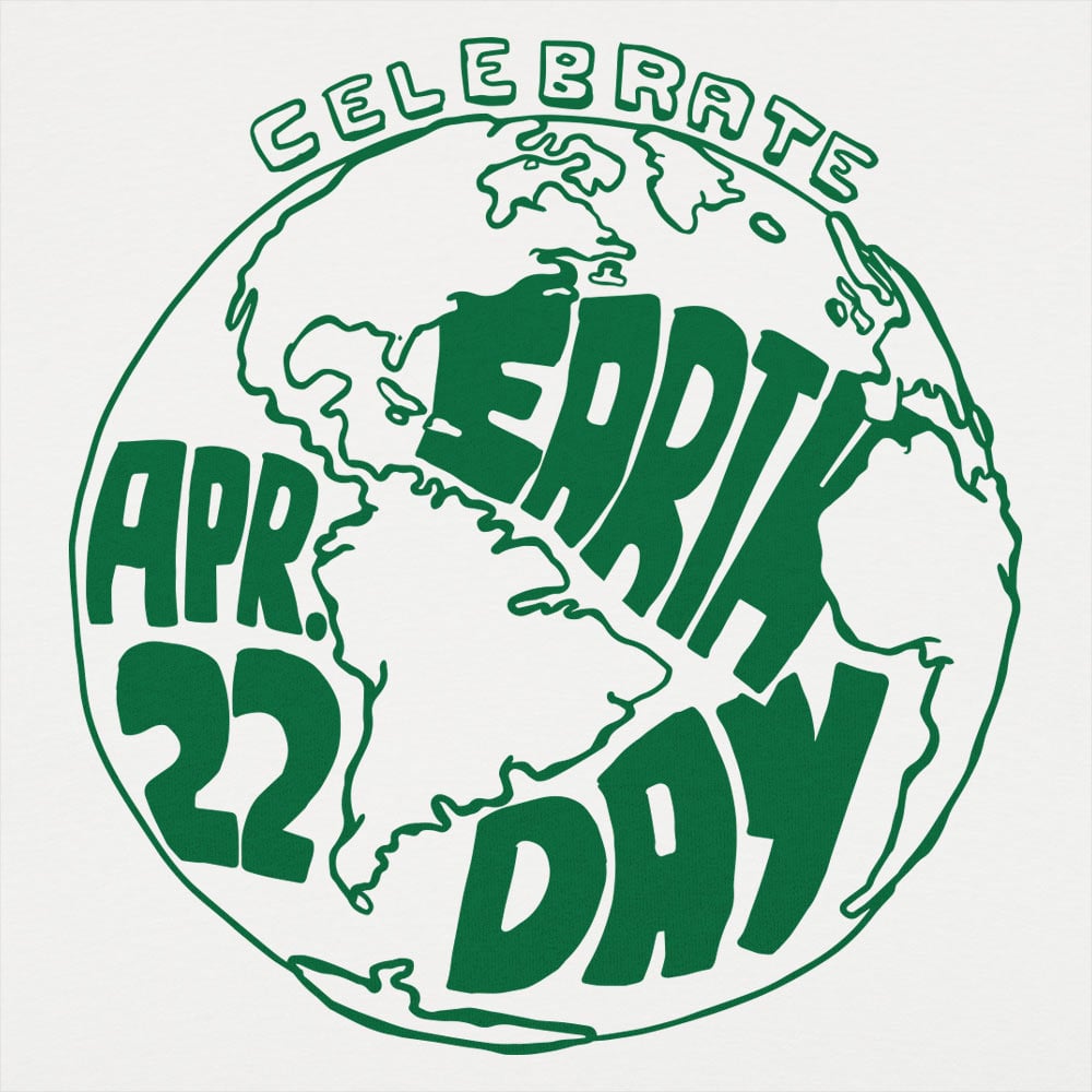 Celebrate Earth Day April 22 Globe Design