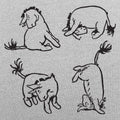Eeyore's Tail - Winnie the Pooh Donkey Illustration