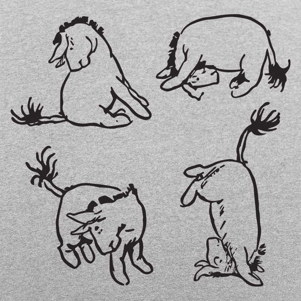 Eeyore's Tail - Winnie the Pooh Donkey Illustration