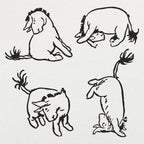 Eeyore's Tail - Winnie the Pooh Donkey Illustration