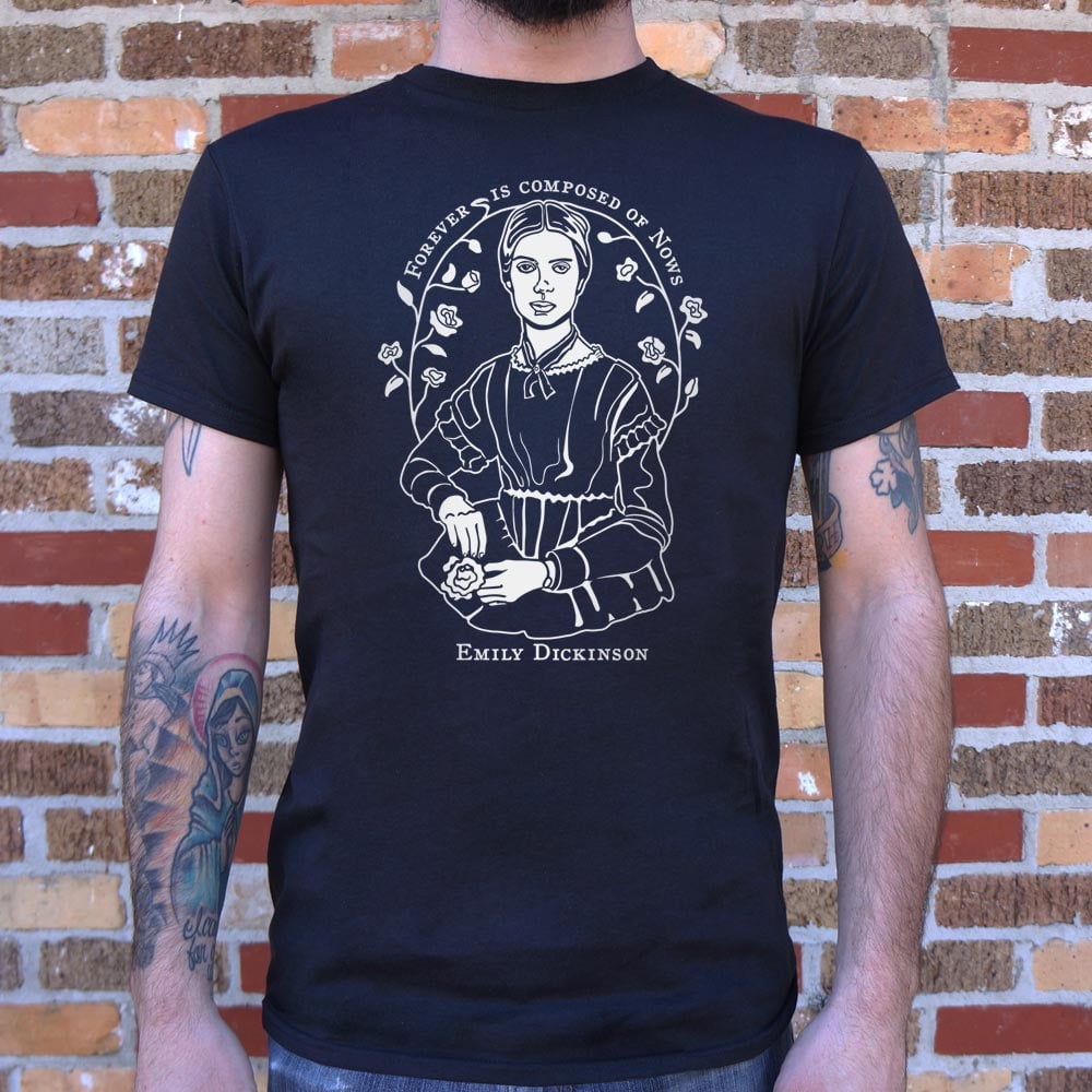 Emily Dickinson Forever Is Composed of Nows Quote Portrait