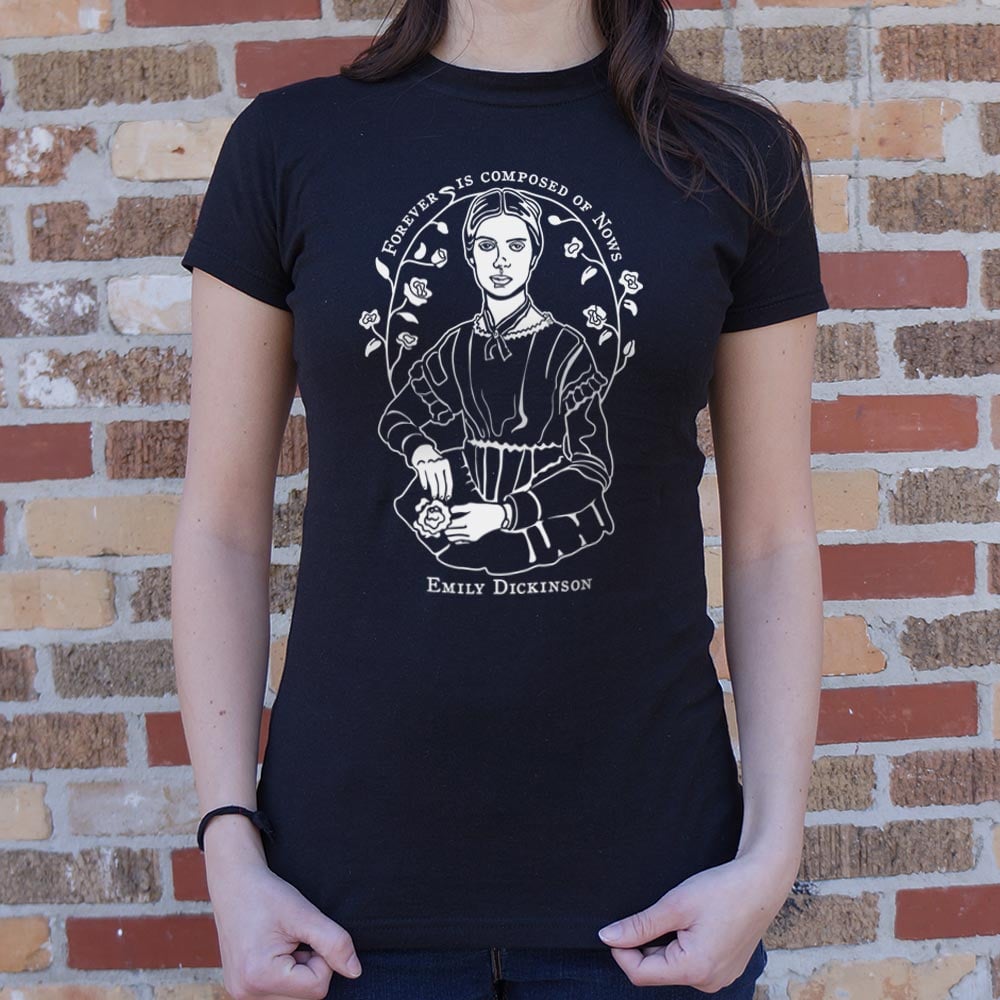 Emily Dickinson Forever Is Composed of Nows Quote Portrait