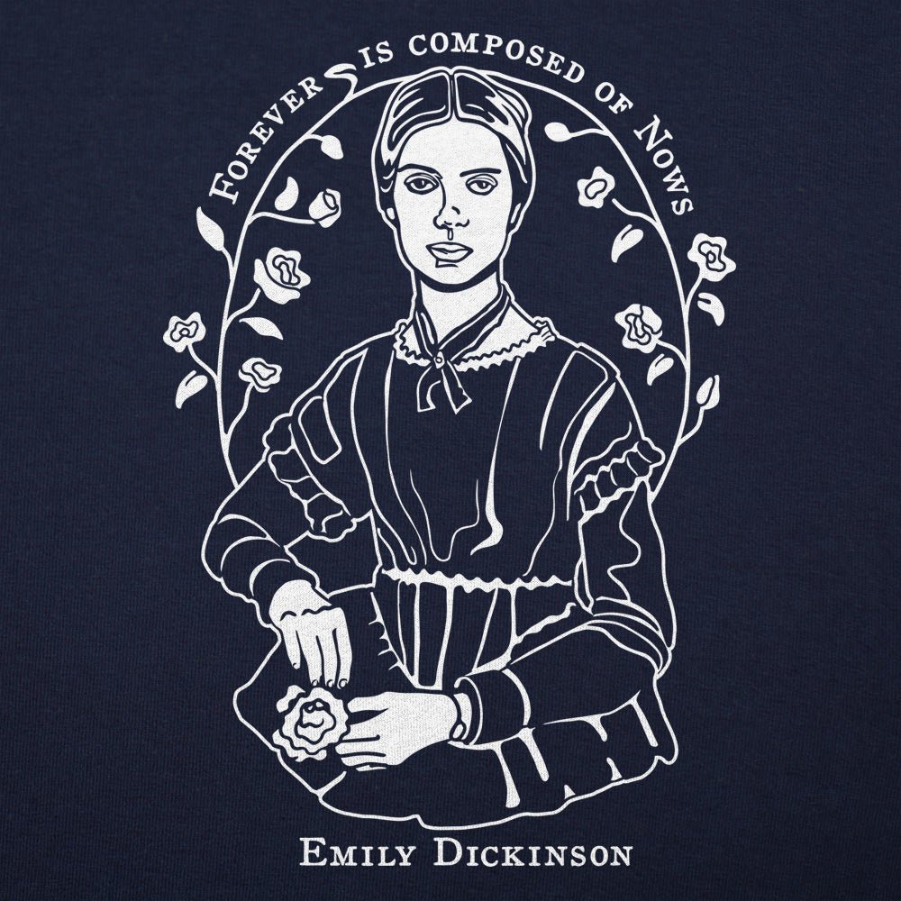 Emily Dickinson Forever Is Composed of Nows Quote Portrait