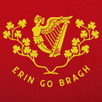 Erin Go Bragh Irish Harp and Shamrock Crest
