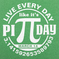 Every Day Is Pi Day. Pi Symbol Badge for March 14th