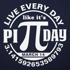 Every Day Is Pi Day. Pi Symbol Badge for March 14th