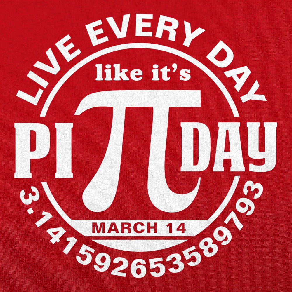 Every Day Is Pi Day. Pi Symbol Badge for March 14th