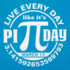 Every Day Is Pi Day. Pi Symbol Badge for March 14th