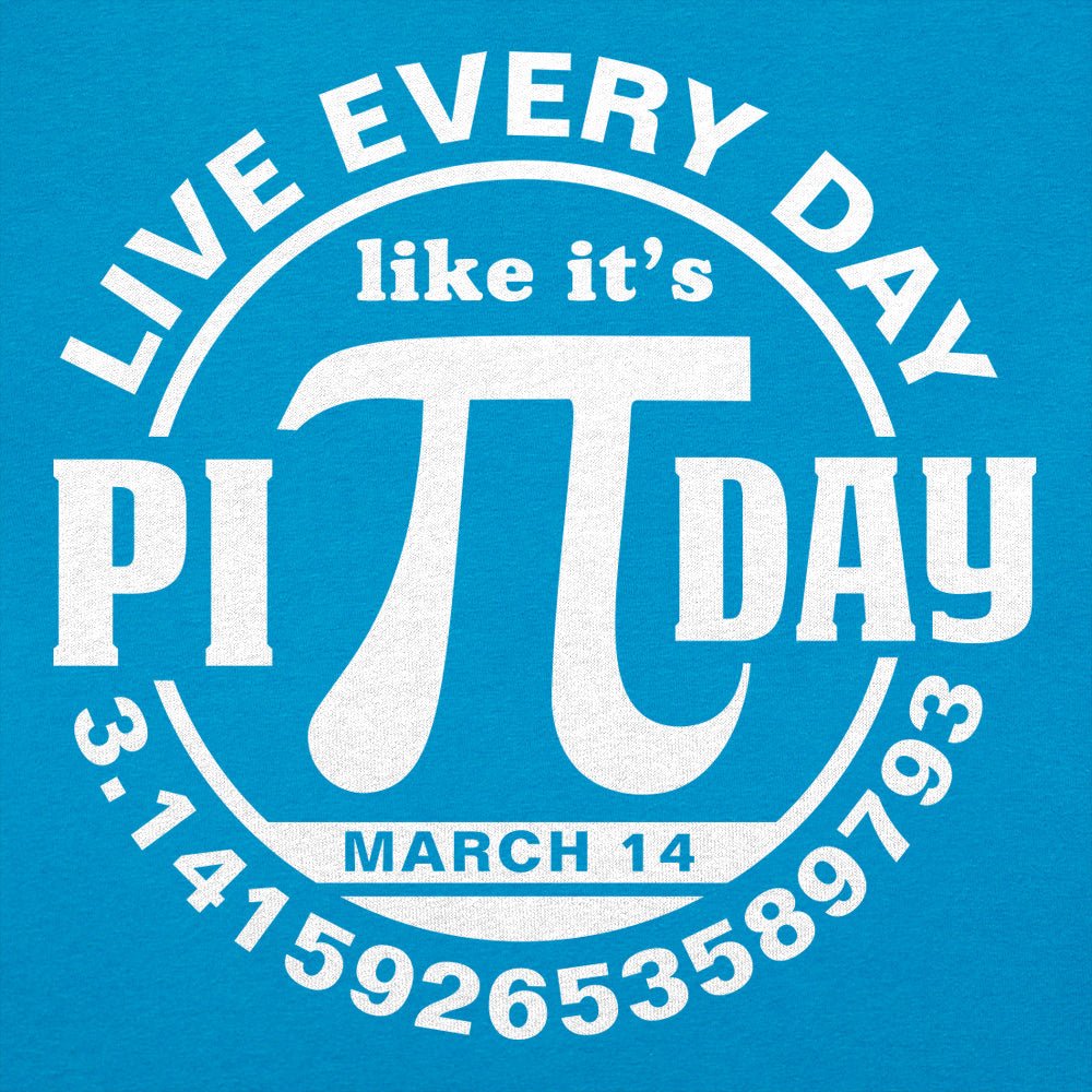 Every Day Is Pi Day. Pi Symbol Badge for March 14th