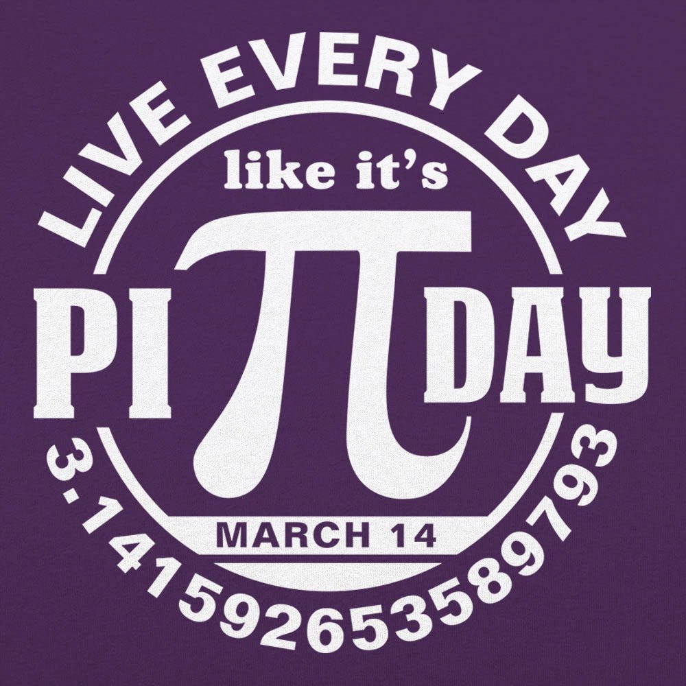 Every Day Is Pi Day. Pi Symbol Badge for March 14th